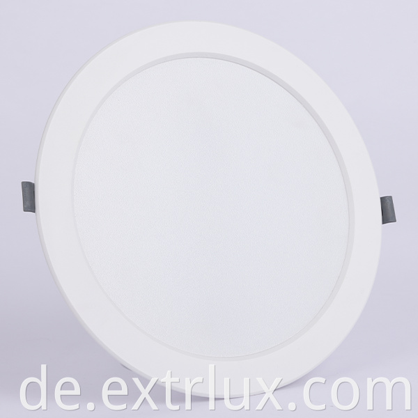 Plastics Recessed Round Downlight Front View